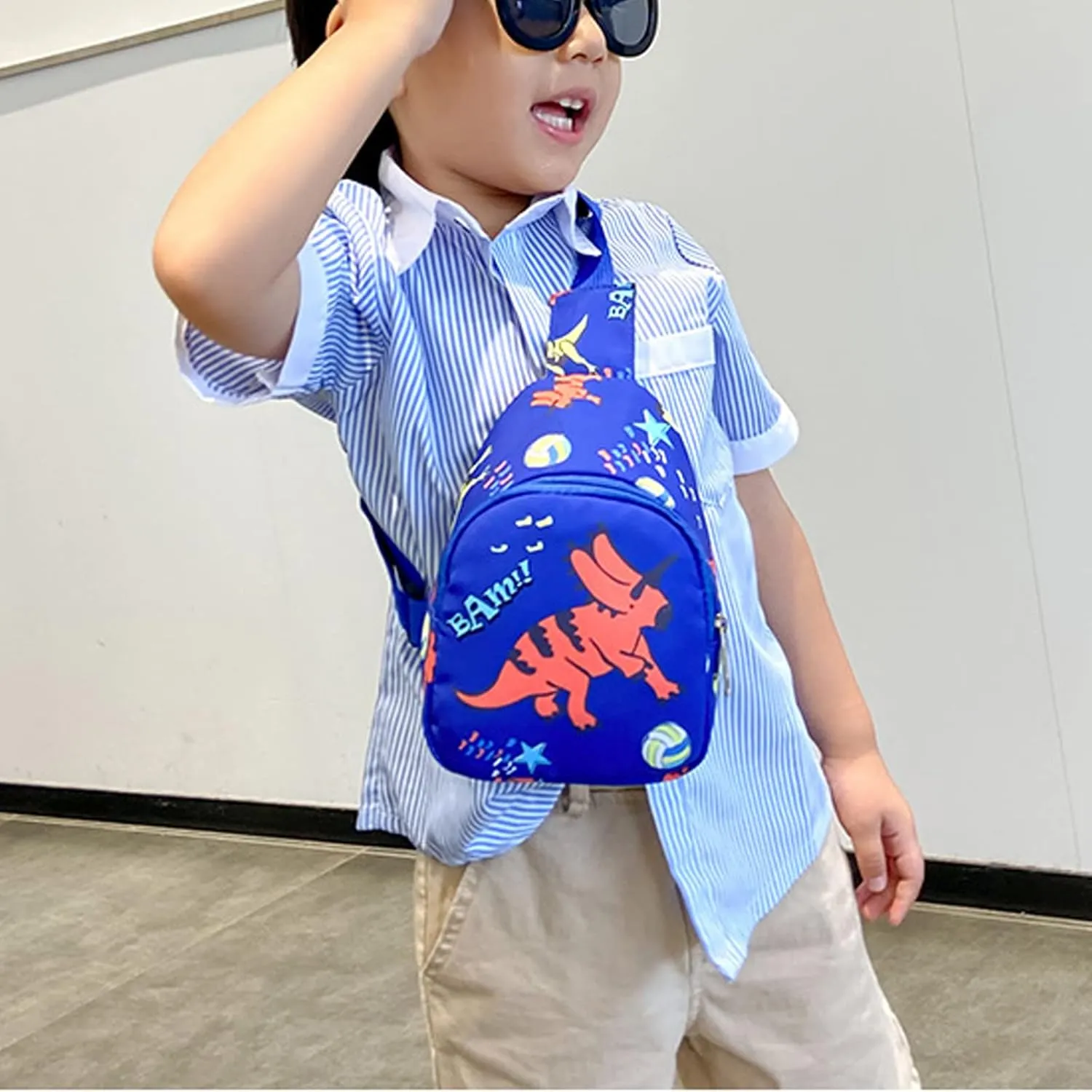 Ralcosuss Kids Cute Animal Dinosaur Unicorn Crossbody Chest Sling Bag Shoulder Bag for Girls Boys