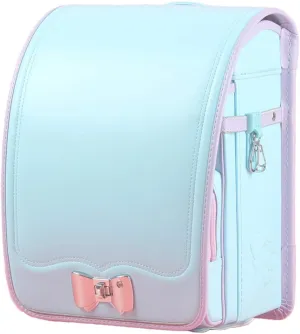 randoseru backpack ransel Semi-automatic japanese boys girls school bags for waterpoor PU leather light weight