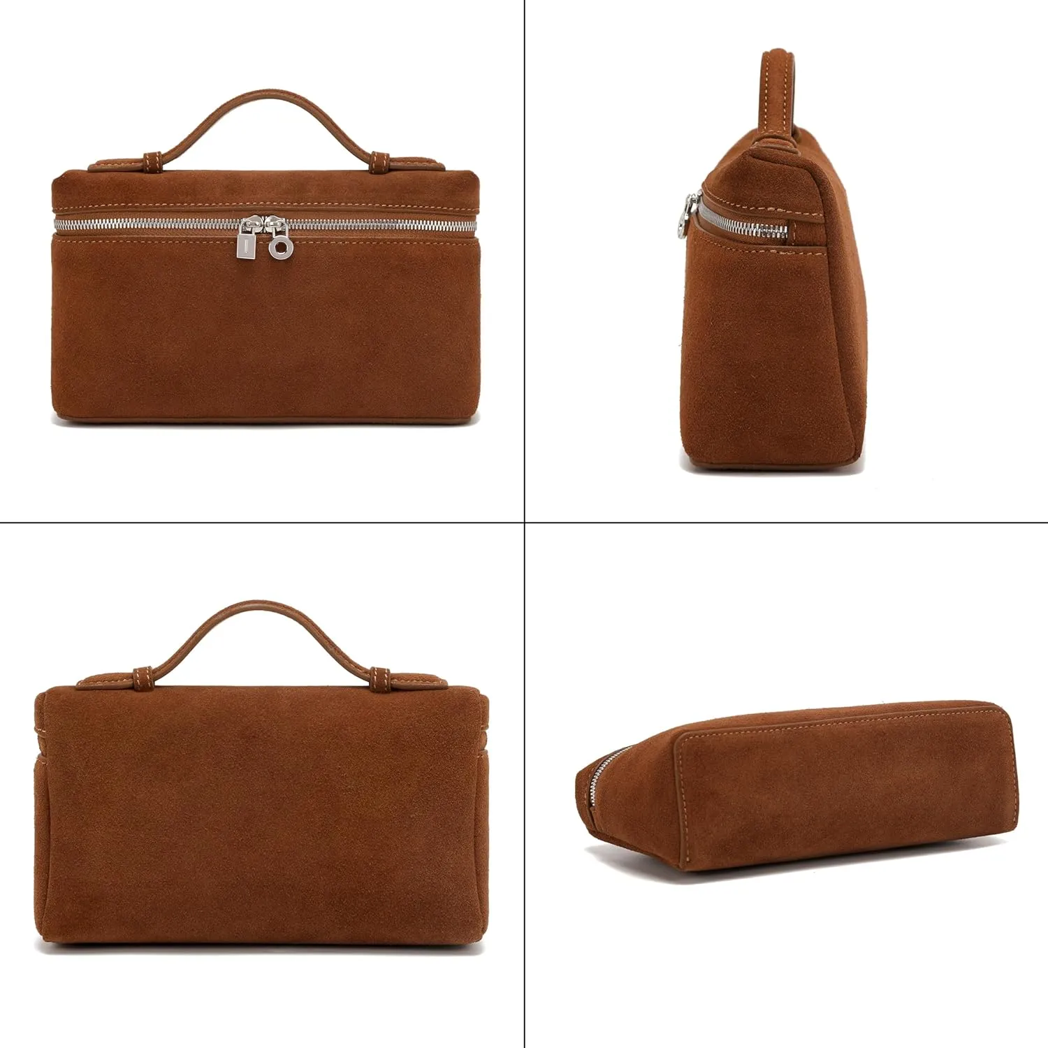Rejolly Crossbody Bag for Women Small Top-Handle Pouch Purse Designer Shoulder Handbag Quiet Luxury Leather Trendy Purse