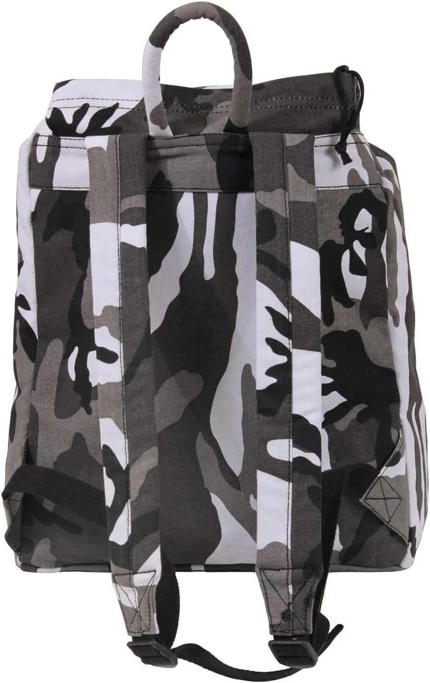 Rothco Canvas Daypack – Heavy-Duty Cotton Canvas Backpack for Hiking, Camping, Traveling, and Daily Use – 34L Capacity