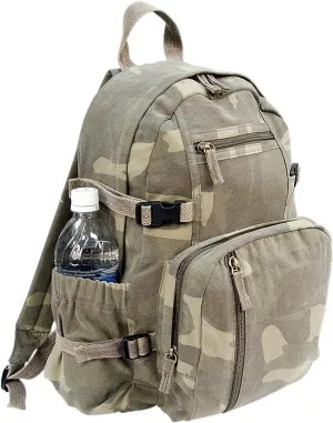 Rothco Vintage Canvas Mini Backpack, Woodland