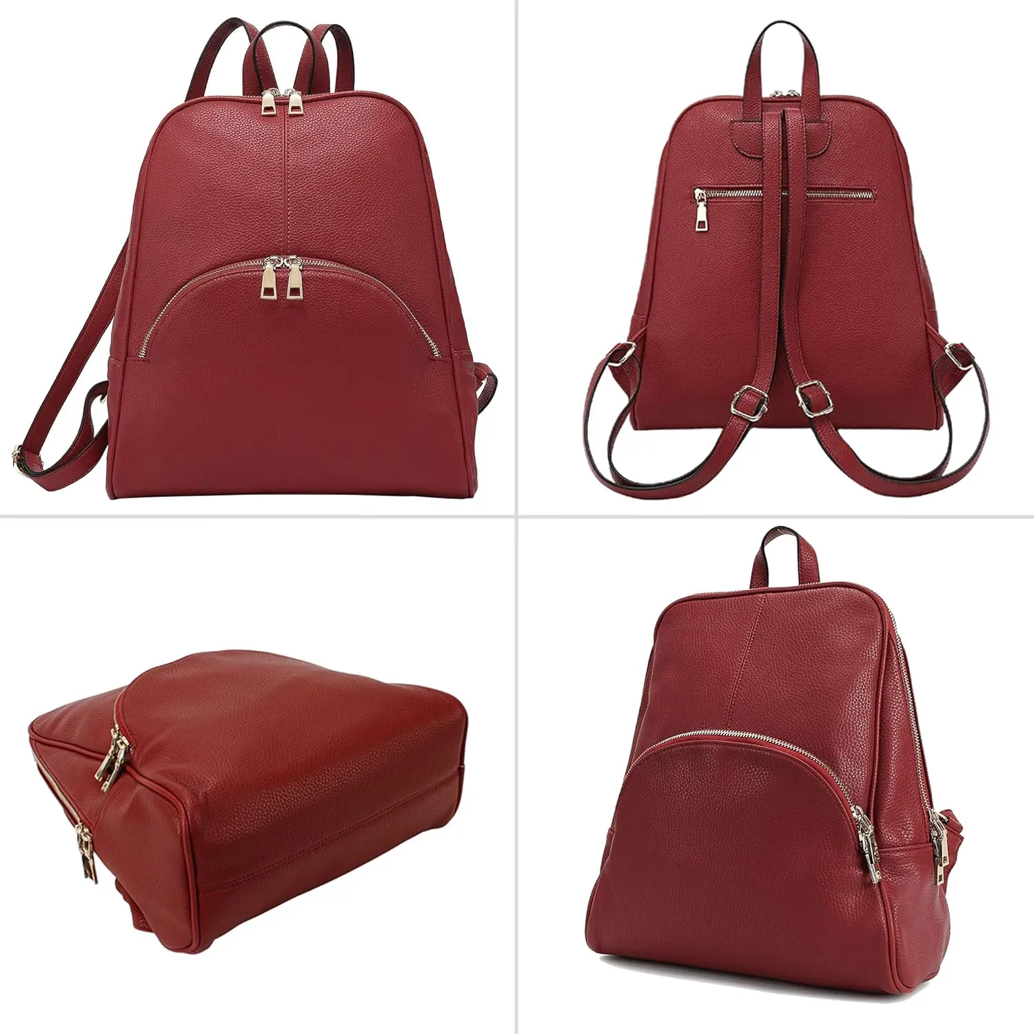 Scarleton Backpack Purse for Women, Purses for Women, Women Backpack Purse, Top Handle Mini Backpack, Travel Backpack, H160810 - Red