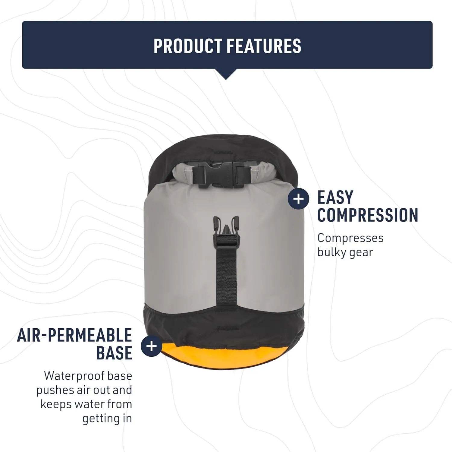 Sea to Summit eVac Ultra-Lightweight Compression Dry Bag, Waterproof Dry Storage, 5 Liter, Atoll Blue