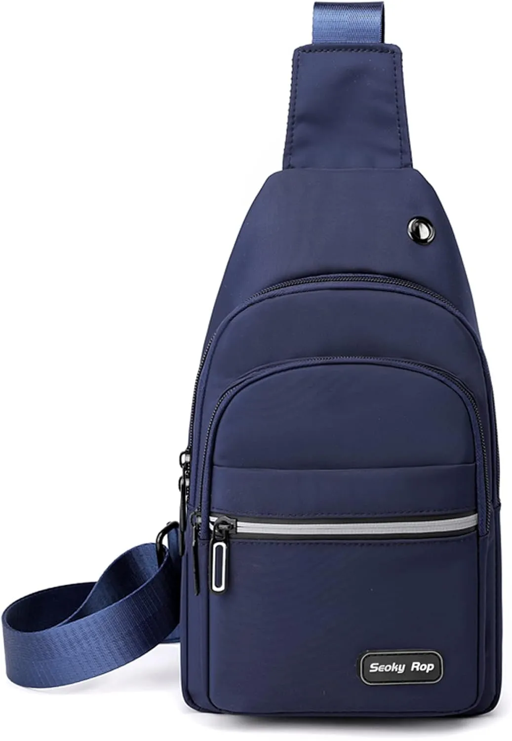 Seoky Rop Sling Bag Crossbody Backpack for Men Women Multipurpose Chest Shoulder Bag for Travel Hiking Daypack Blue