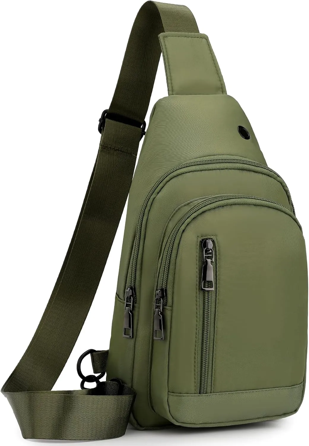Seoky Rop Sling Bag Crossbody Backpack for Men Women Small Purse Chest Shoulder Bag for Travel Hiking Daypack Green