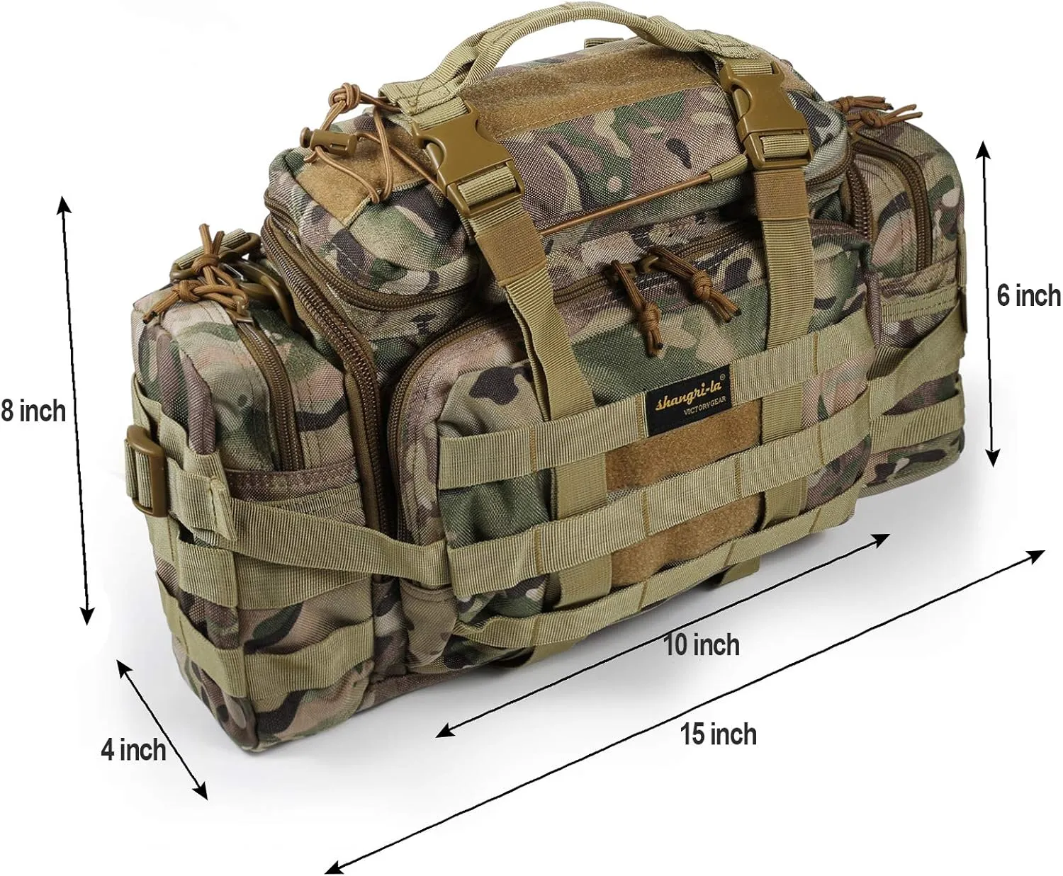 SHANGRI-LA Tactical Range Bag Outdoor Sling Backpack Hiking Fanny Waist Pack
