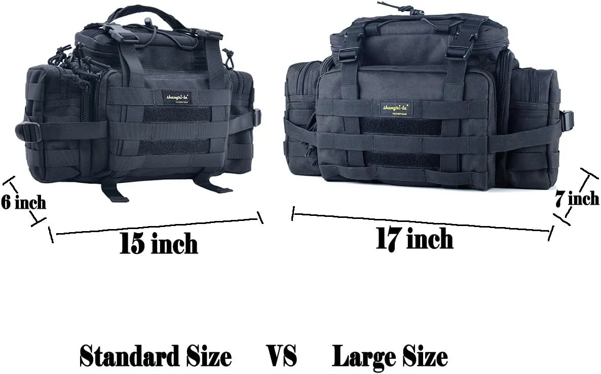 SHANGRI-LA Tactical Range Bag Outdoor Sling Backpack Hiking Fanny Waist Pack