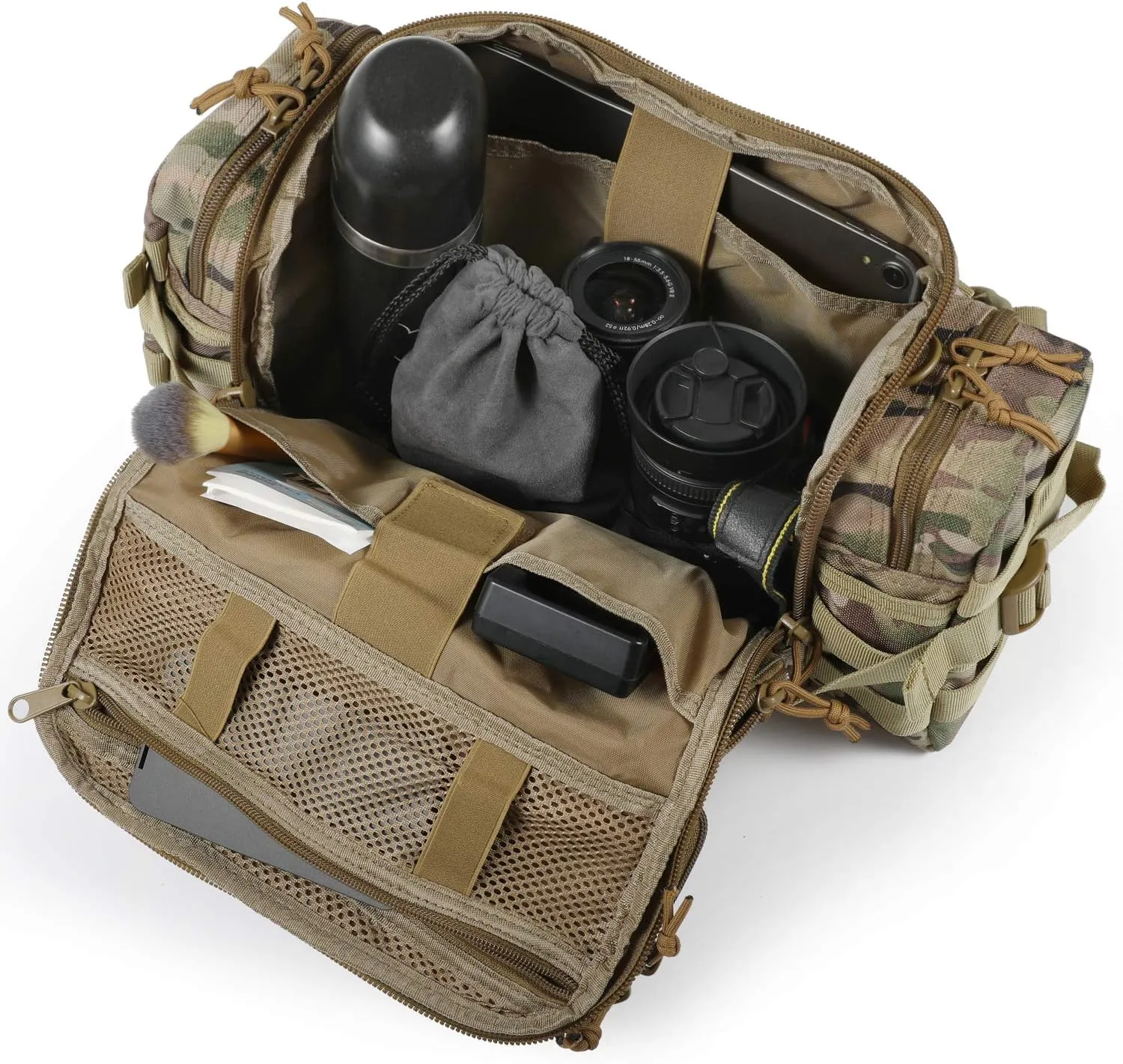 SHANGRI-LA Tactical Range Bag Outdoor Sling Backpack Hiking Fanny Waist Pack
