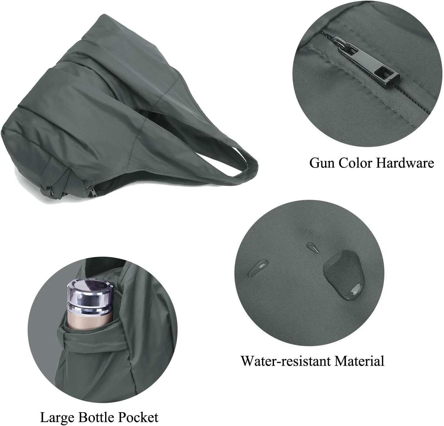 Shoulder Bag for Women, Waterproof Shopping Lightweight Work Purse and Handbag Travel Tote Oxford Nylon Large Capacity Hobo