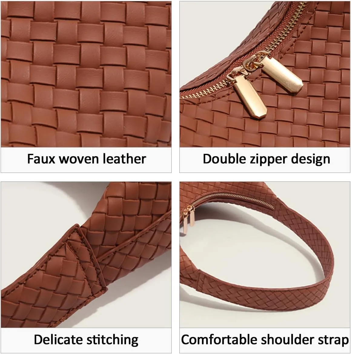 Shoulder Bags for Women Small Leather Hobo Handbag Trendy Underarm Purse Fall Slouchy Tote Bag 2025
