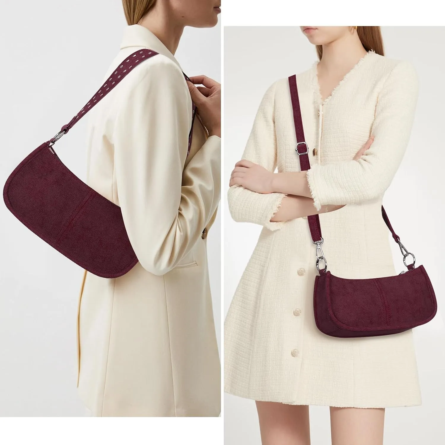 Shoulder Bags for Women Y2k Purse and Handbags Retro Studded Crossbody Bag Small Shoulder Purse Leather Hobo Handbag