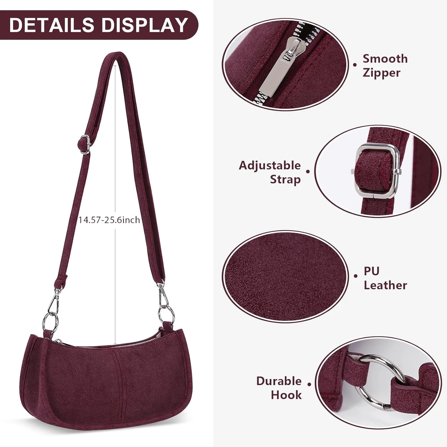 Shoulder Bags for Women Y2k Purse and Handbags Retro Studded Crossbody Bag Small Shoulder Purse Leather Hobo Handbag