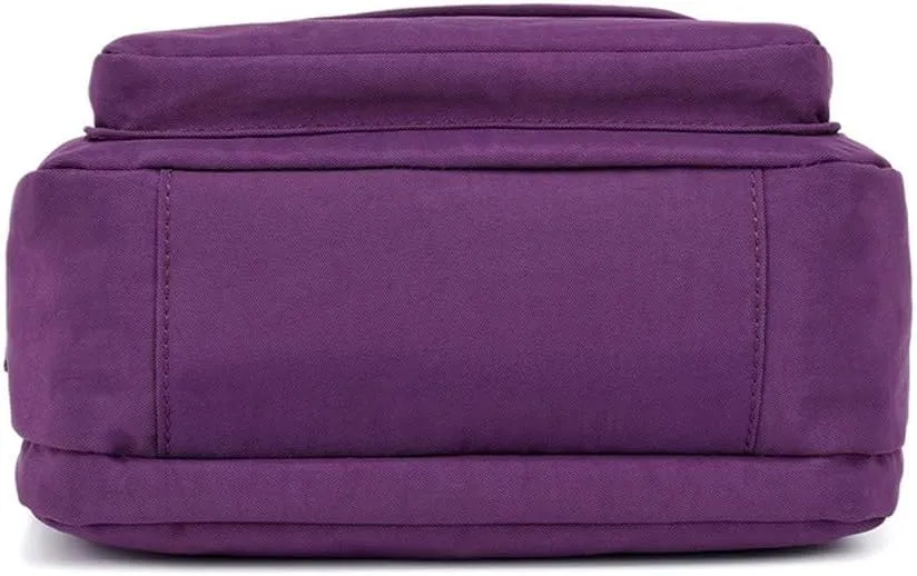 Shoulder Handbag Shopping Nylon Daily Women Bag Elegant Messenger Bags Mens Messenger Bags Leather (Purple, One Size)