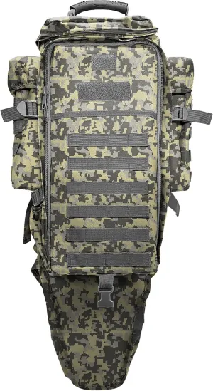 Silfrae Tactical Rifle Backpack Long Rifle Bag Molle Military Backpack for Trekking Hunting Camping
