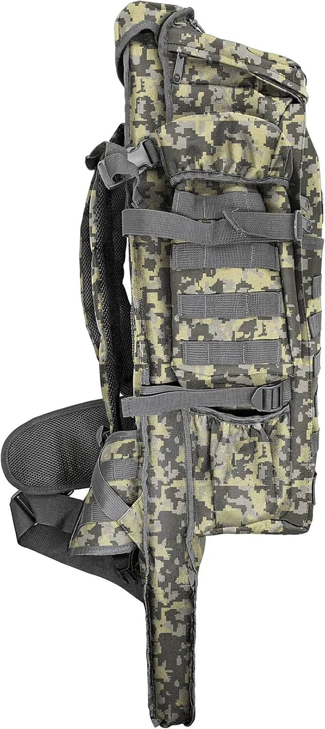 Silfrae Tactical Rifle Backpack Long Rifle Bag Molle Military Backpack for Trekking Hunting Camping