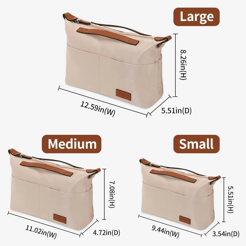 Silk fabric Handbag Organizers Tote bag Organizer handbag Organizer Storage bag