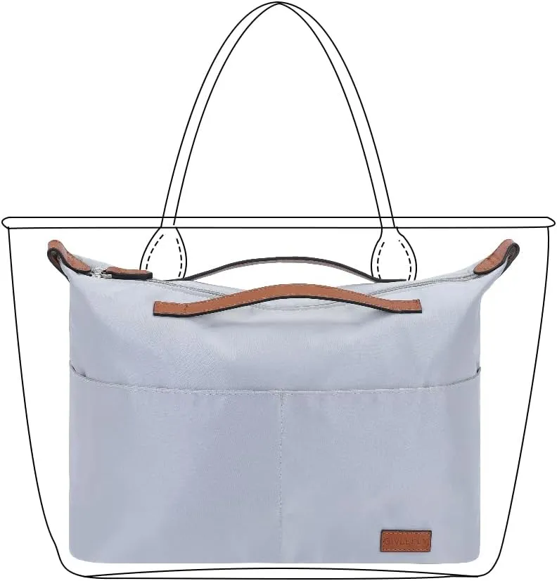 Silk fabric Handbag Organizers Tote bag Organizer handbag Organizer Storage bag
