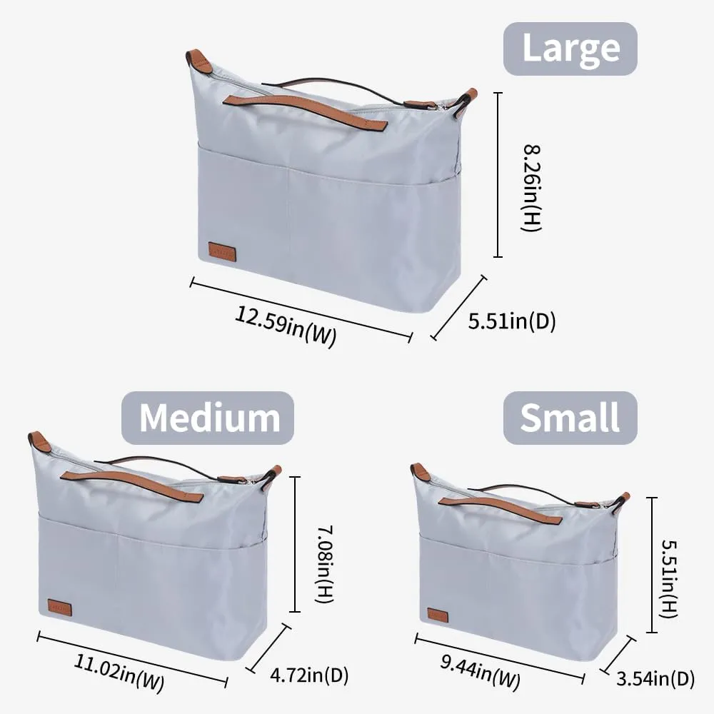 Silk fabric Handbag Organizers Tote bag Organizer handbag Organizer Storage bag
