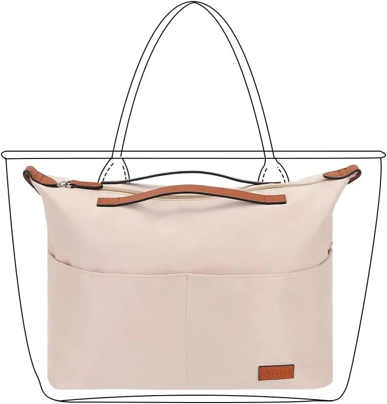 Silk fabric Handbag Organizers Tote bag Organizer handbag Organizer Storage bag