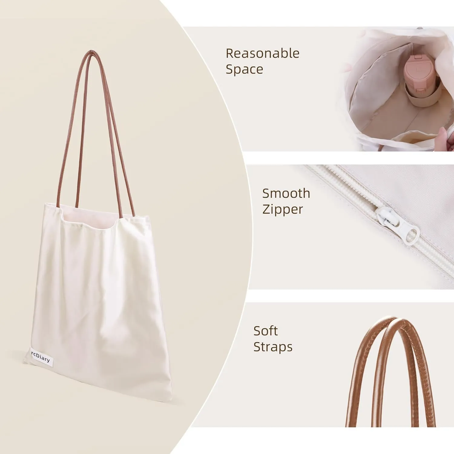 Silk Hobo Bags for Women,Casual Tote Bag,Large Capacity Shoulder Handbags with Inner Pockets