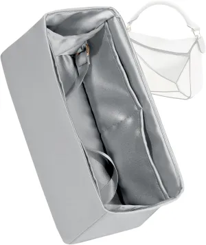 Silk Purse Organizer for Puzzle Mini/Small/Medium/Large,Insert Bag in Bag,Luxury Handbag Tote Lining Bag Shapers(Gris Meyer,Small)