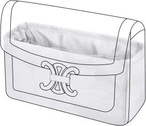 Silk Purse Organizer Insert fits Celine Triomphe Bags, Silky Smooth Bag Organizer Storage, Large Capacity Inner Bag, Luxury Handbag Tote Shaper (Teen, Snowflake)