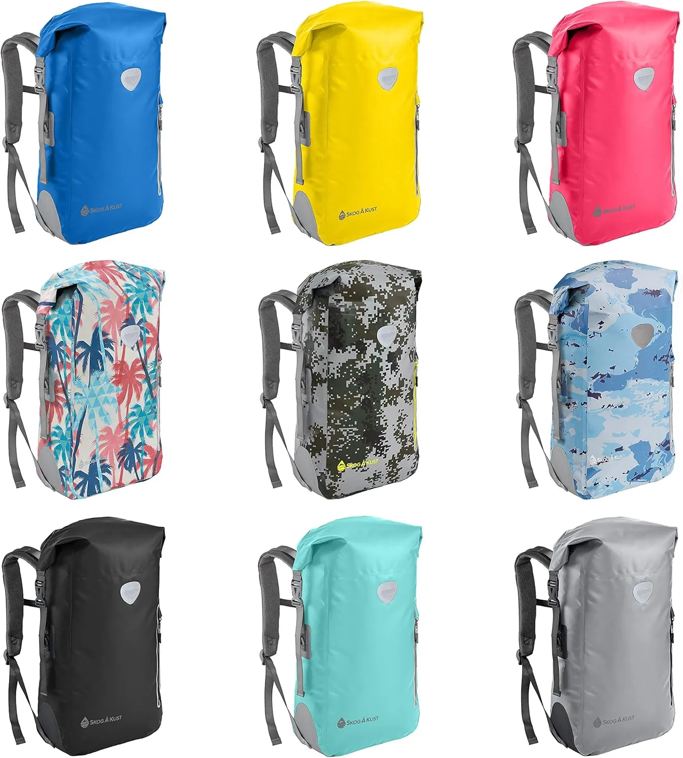 Skog Å Kust BackSak Heavy Duty Waterproof Backpack - Gear Bag for Sports, Travel, & More - 25 & 35 Liter Sizes