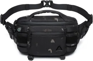 Sling Backpack Crossbody Sling Bag Chest Bag Daypack Fanny Pack For Men Women Waterproof Casual Pack Sling Bag for Tactical Outdoors Hiking Traveling Running Sport Work (Black-Camo)