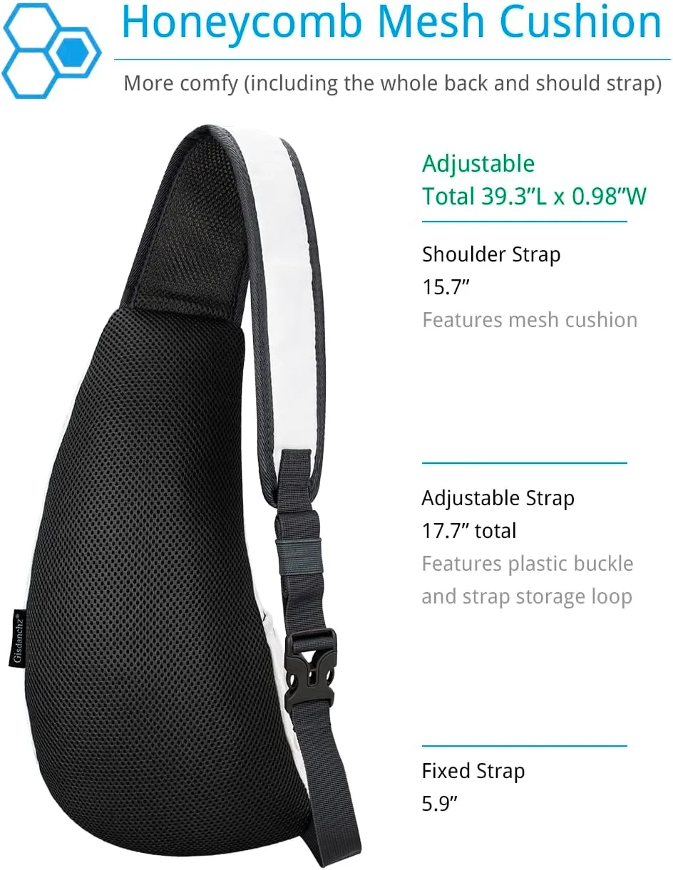 Sling Bag Crossbody Backpack for Men Womens, Chest Bag Backpack, Shoulder bag Gym Cycling Traveling Outdoor Sports