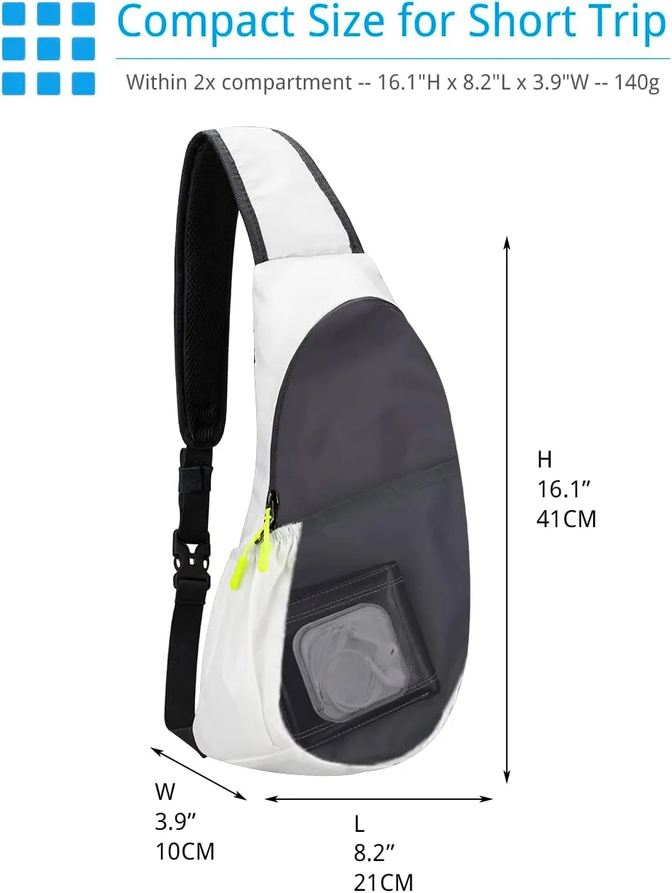 Sling Bag Crossbody Backpack for Men Womens, Chest Bag Backpack, Shoulder bag Gym Cycling Traveling Outdoor Sports