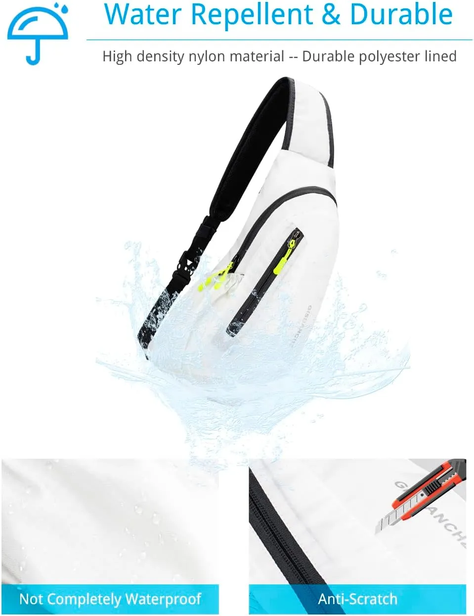 Sling Bag Crossbody Backpack for Men Womens, Chest Bag Backpack, Shoulder bag Gym Cycling Traveling Outdoor Sports