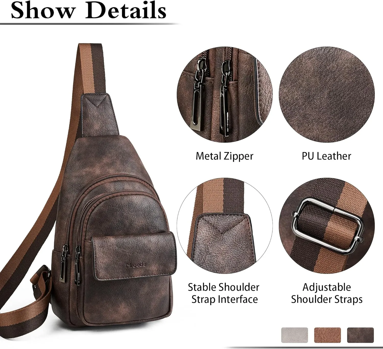 Sling Bag Crossbody Bags for Women Cross Body Fanny Packs Chest Sling Purses for Travel Shopping Leisure Sport
