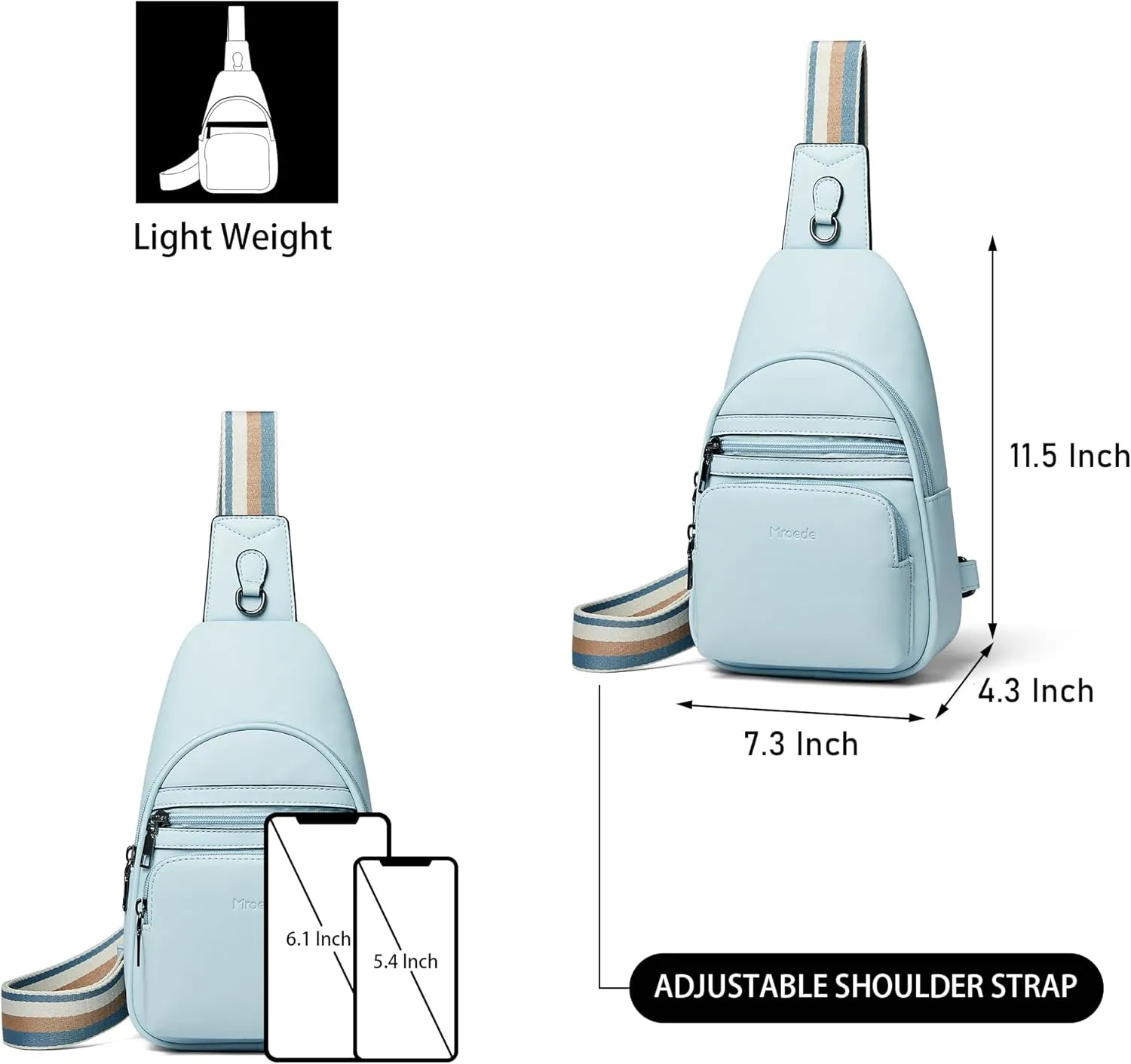 Sling Bag Crossbody Bags for Women Fanny Packs Purse Backpack Casual Daypacks for Travel Work Shopping