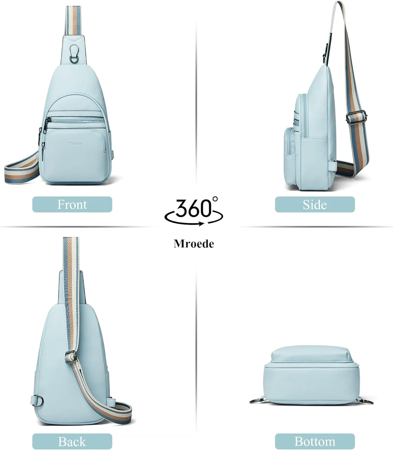 Sling Bag Crossbody Bags for Women Fanny Packs Purse Backpack Casual Daypacks for Travel Work Shopping