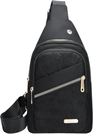 Sling Bag Crossbody Sling Backpack Chest Bag Shoulder Backpack Multipurpose Crossbody Shoulder Bag for Man, Women (Black)