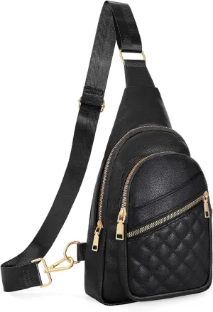Sling Bag for Women Crossbody Leather Fanny Packs Chest Bag Fashion Sling Backpack Travel JASGOOD