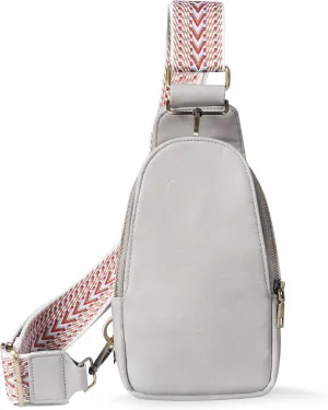 Sling Bag for Women PU Leather Sling Bag Small Crossbody Sling Backpack Multipurpose Chest Bag for Women Cycling