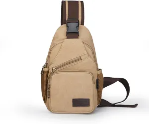 Sling Bag Pack Canvas Shoulder Sling Backpack Small Crossbody Chest Bag for ipad mini