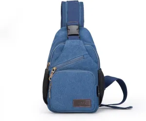 Sling Bag Pack Canvas Shoulder Sling Backpack Small Crossbody Chest Bag for ipad mini
