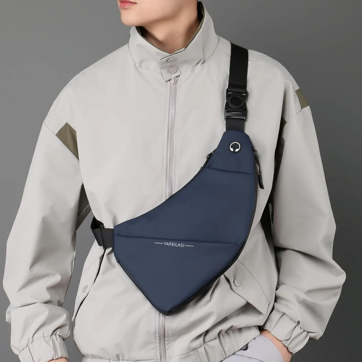 Sling Bag Small Crossbody Backpack: Anti Theft Travel Bag Front Back