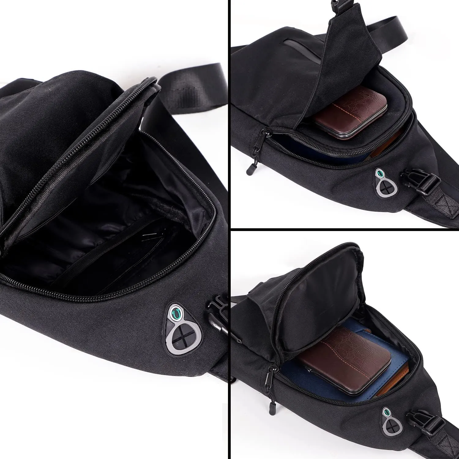 Sling Crossbody Bags Trendy Travel Anti Theft Safe Purse Bags for Women Men Waterproof