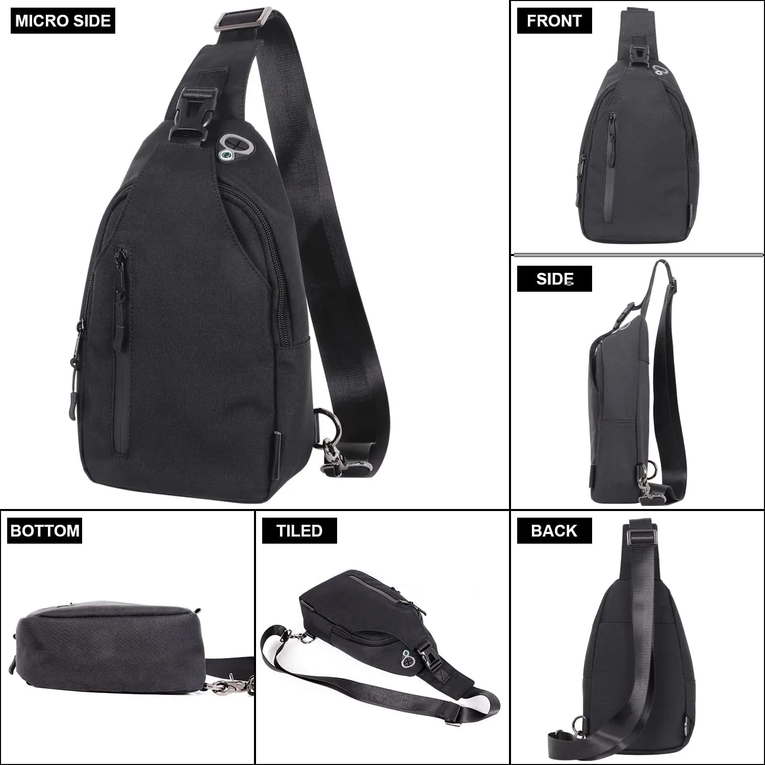 Sling Crossbody Bags Trendy Travel Anti Theft Safe Purse Bags for Women Men Waterproof