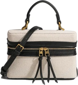 Slouchy Canvas Box Shoulder Bag Women Trendy Underarm Hobo Bags Cute Crossbody Purse Top-Handle Travel Tote Handbag 2025