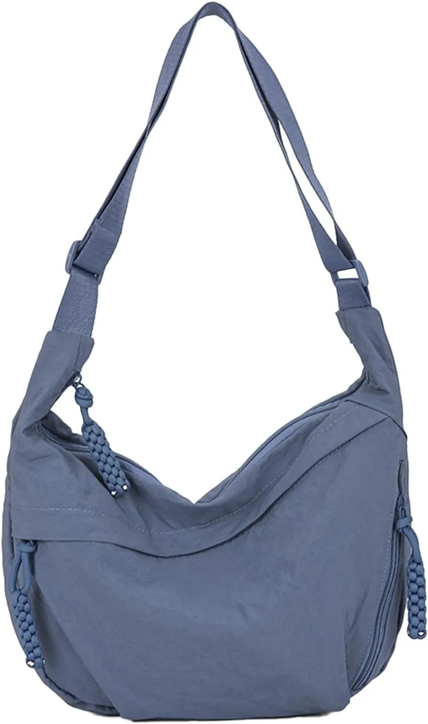 Slouchy Dumpling Bag，Nylon Crossbody Bags ，Crescent Bag for Women Men，Crossbody Bag ，Hobo Bag for Women Men