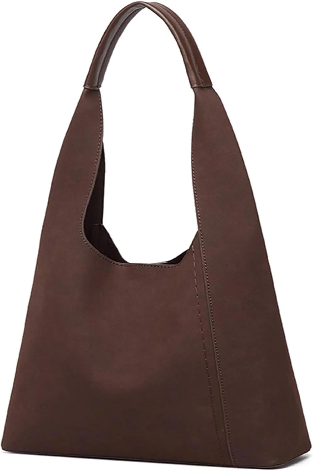 Slouchy Hobo Bags for Women, Shoulder Handbag Purse 2pcs Soft Tote Work Bag PU Leather Top Handle Bag
