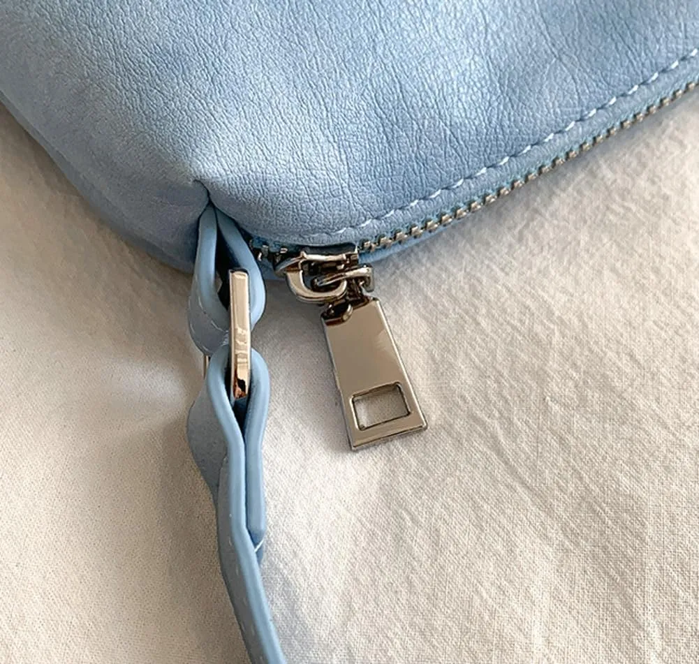 Slouchy Hobo Bags Women 2025 Spring Trendy Ultra Soft Foldable Shoulder Bag Clutch Handbag Tote Purses Bright Color