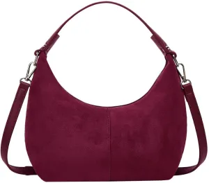 Slouchy Suede Shoulder Bags For Women Retro Crossbody Bag Tote Bag Satchel Bag Winter Work Purses Crescent Bag Handbag Fall