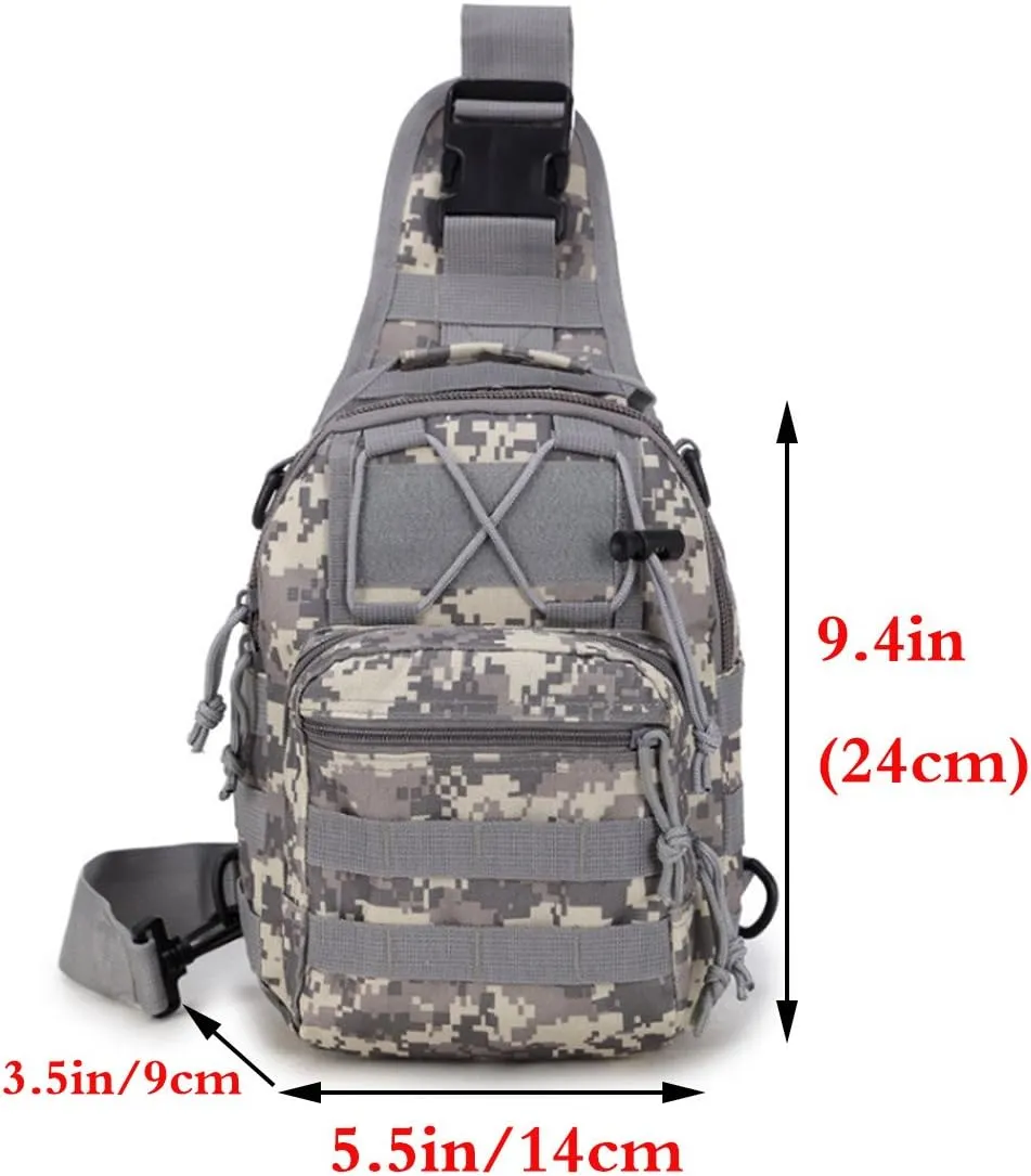 Small Hiking Daypack Sling Chest Bag Multifunctional Shoulder Messenger Crossbody Backpack Camping Pack