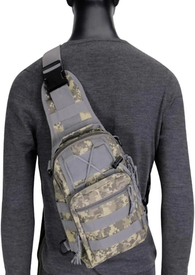 Small Hiking Daypack Sling Chest Bag Multifunctional Shoulder Messenger Crossbody Backpack Camping Pack