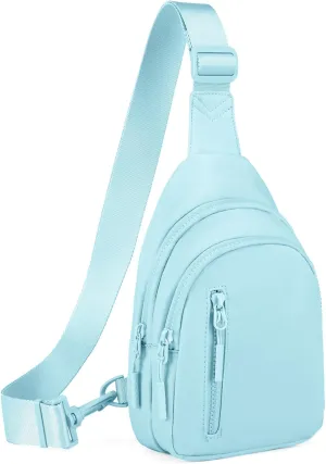 Small Sling Bag Crossbody Bag for Women with 4 Pockets Cross Body Fanny Pack Womens Chest Bag for Outdoors Traveling